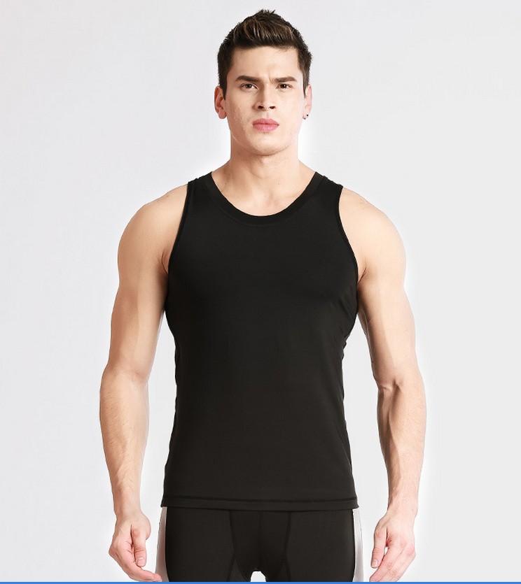 YG1082 Men s Breathable Cool Dry Sport Vest Sleeveless Compression Tank Top